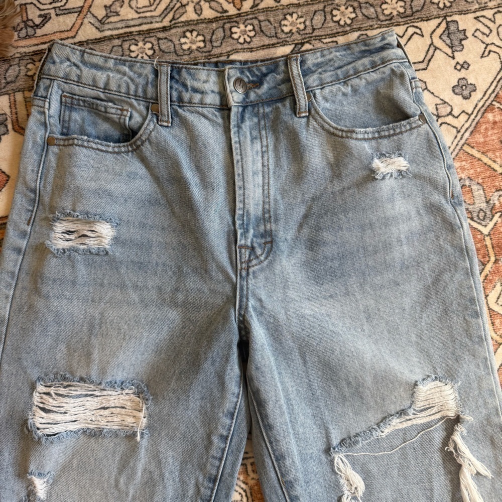 Alter’d state Jelly Jeans Distressed Light Blue Jeans - Picture 4 of 9
